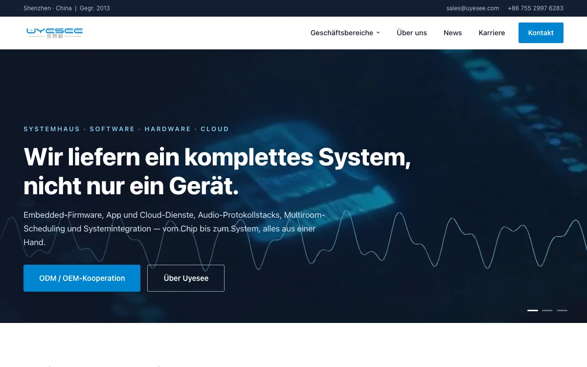 uyesee.com: Die neue mehrsprachige Website ist online
