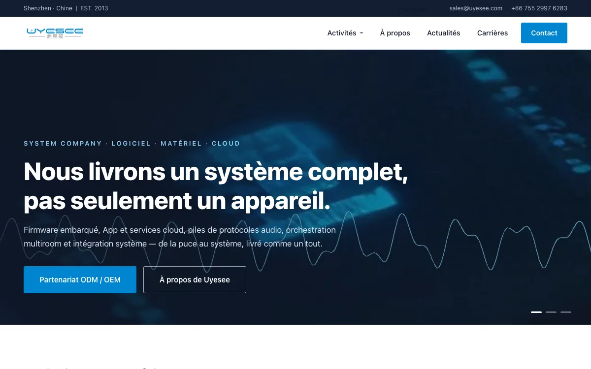 Le nouveau site multilingue uyesee.com est en ligne