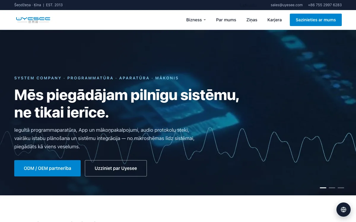 uyesee.com daudzvalodu mājaslapa tagad ir darbībā