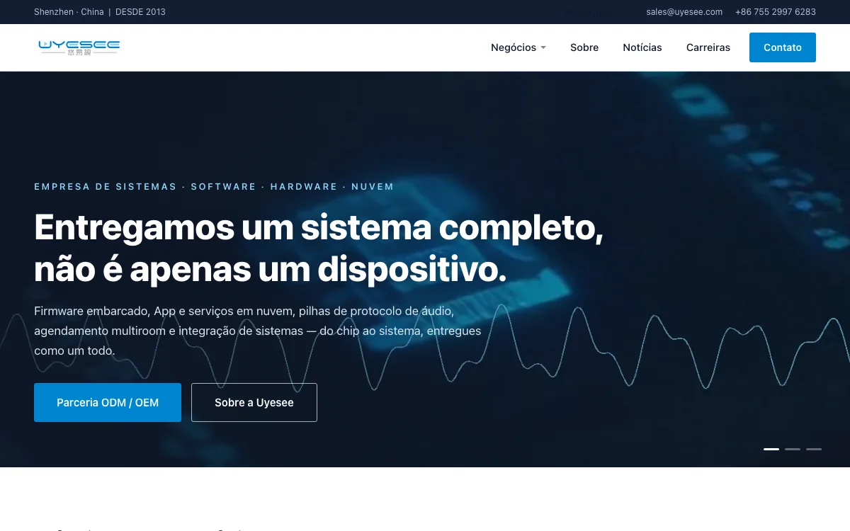 uyesee.com — novo site multilíngue no ar