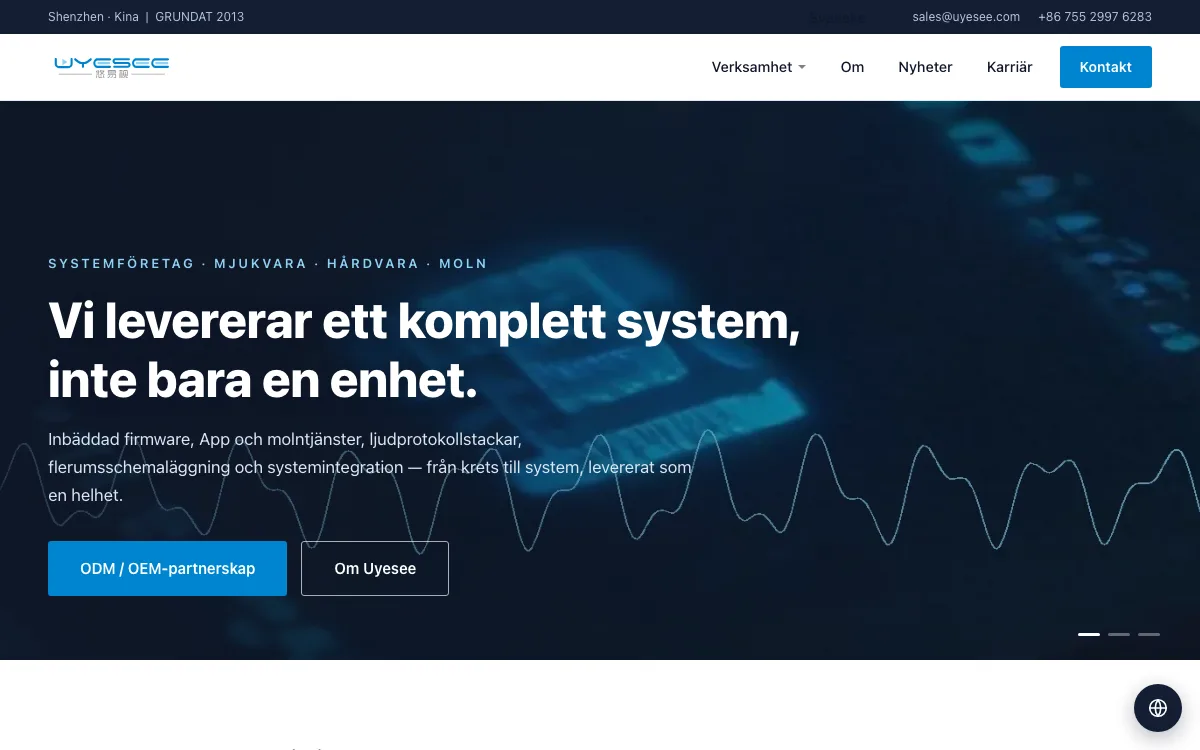 uyesee.com — den nya flerspråkiga webbplatsen är live