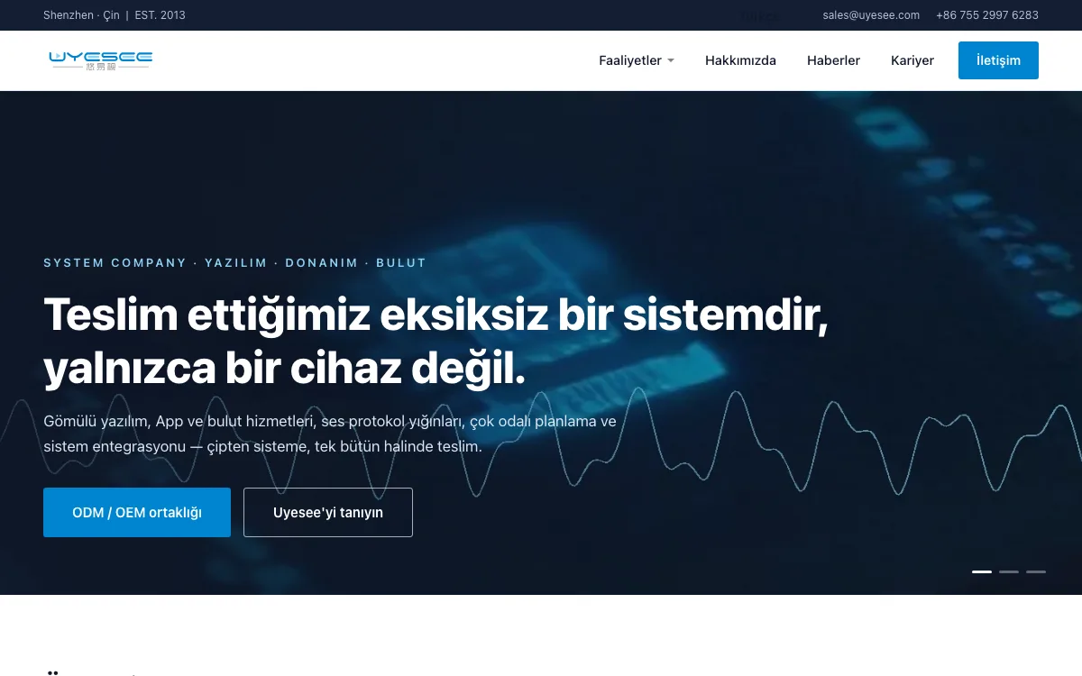 uyesee.com çok dilli yeni web sitesi yayında