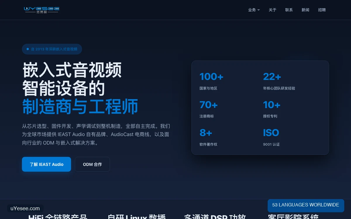uyesee.com 多语言官网全新上线